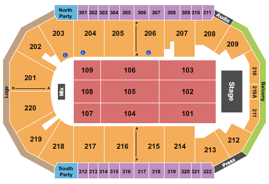 Findlay Toyota Center Jeff Dunham Seating Chart